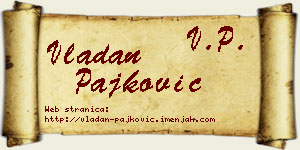 Vladan Pajković vizit kartica